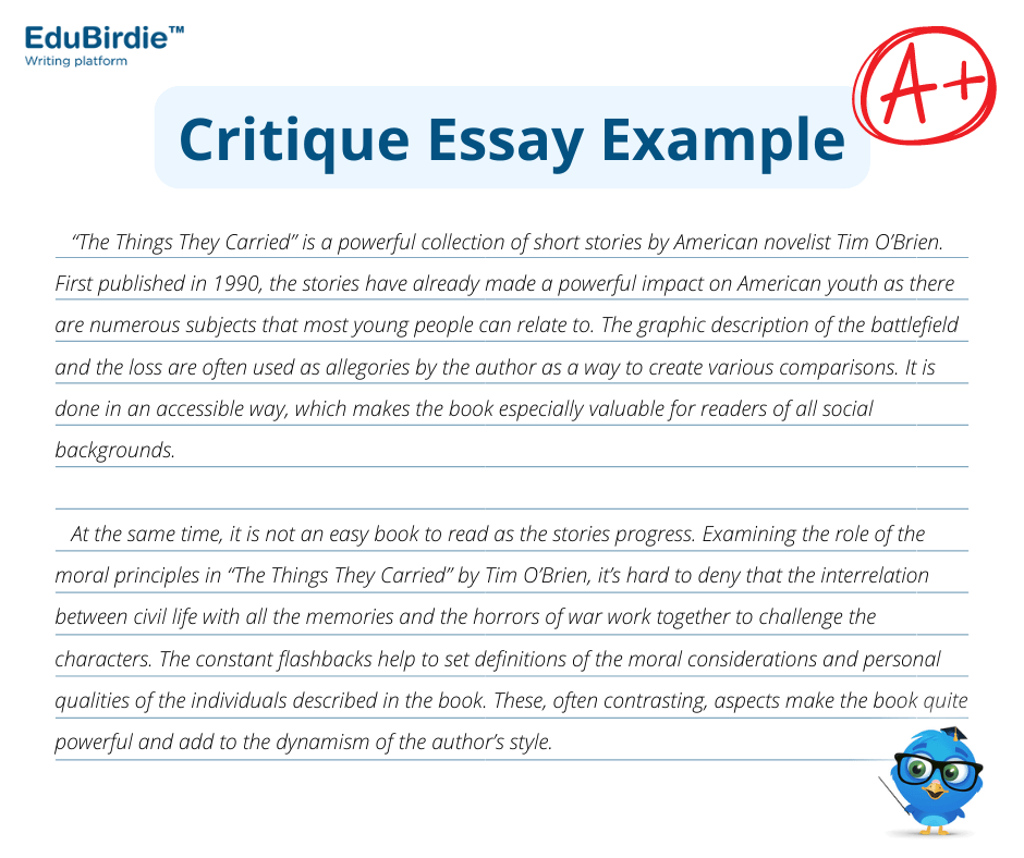 An example of a critique essay