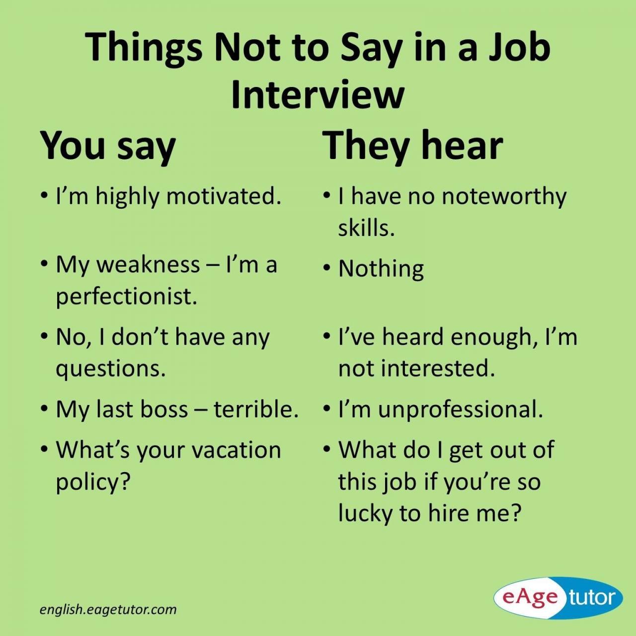 3 good weaknesses to say in an interview