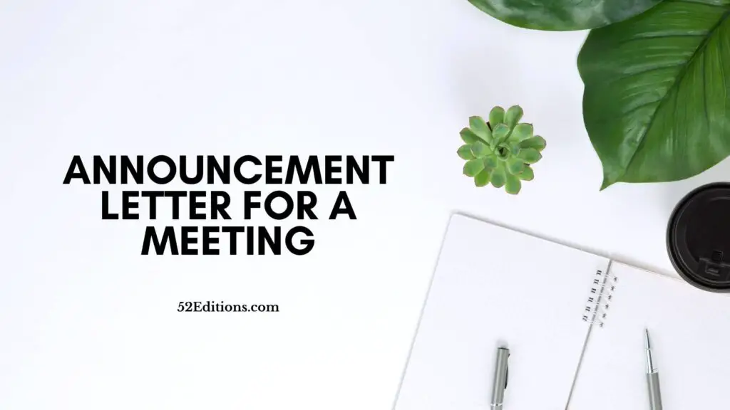How do you write an opening remark for a meeting