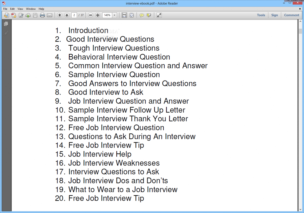 Common questions and answers for an interview