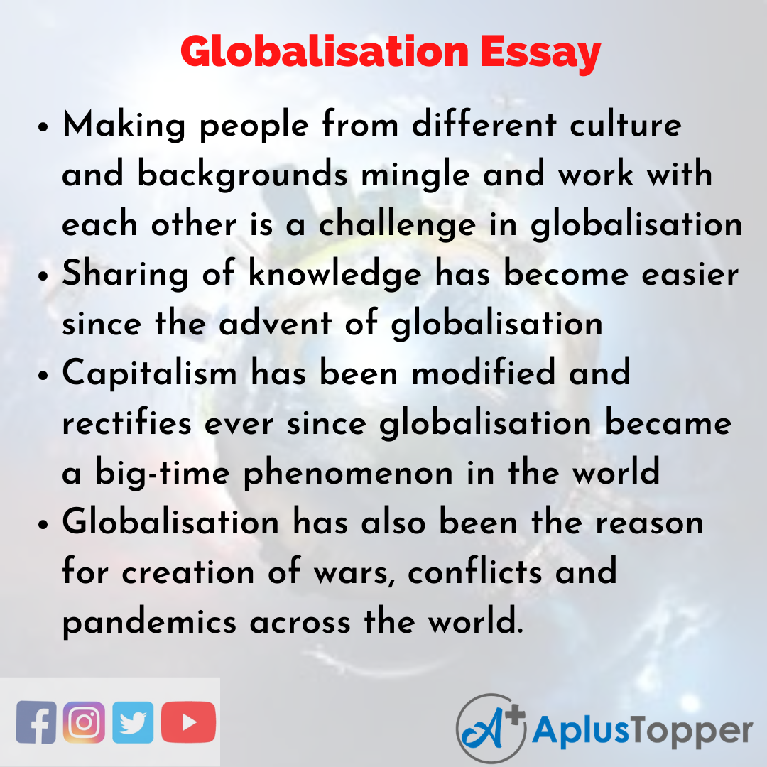An essay on globalisation