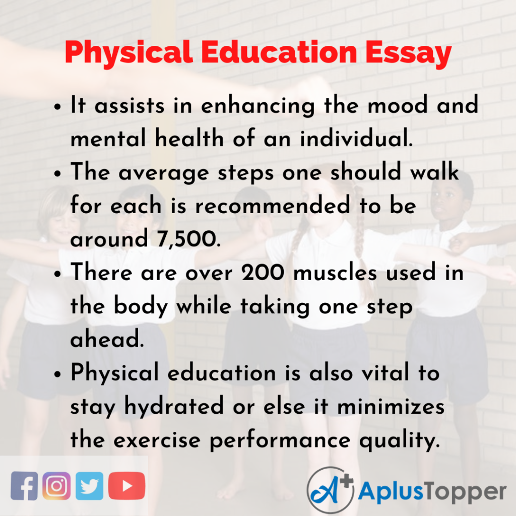 An essay about physical education