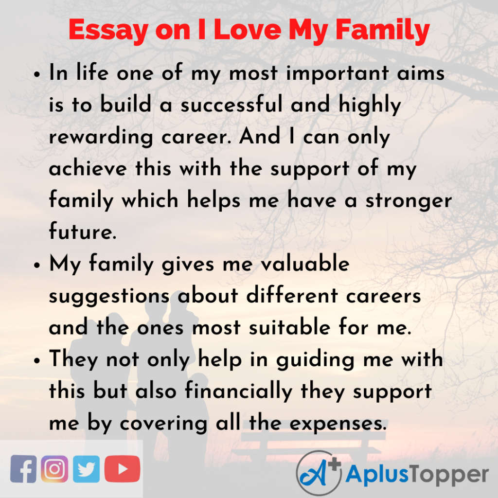 An essay about family relationships