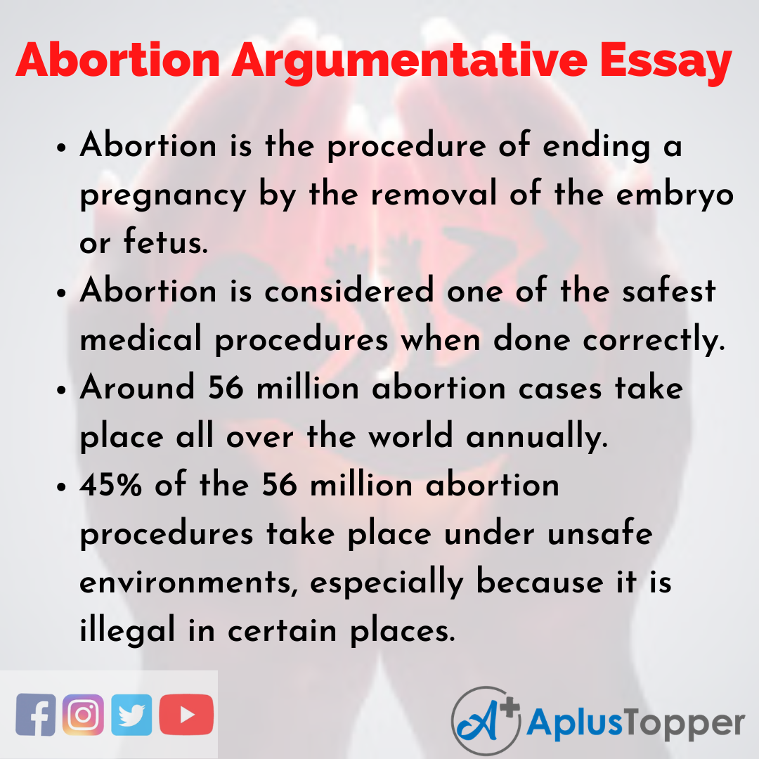 An argumentative essay about abortion