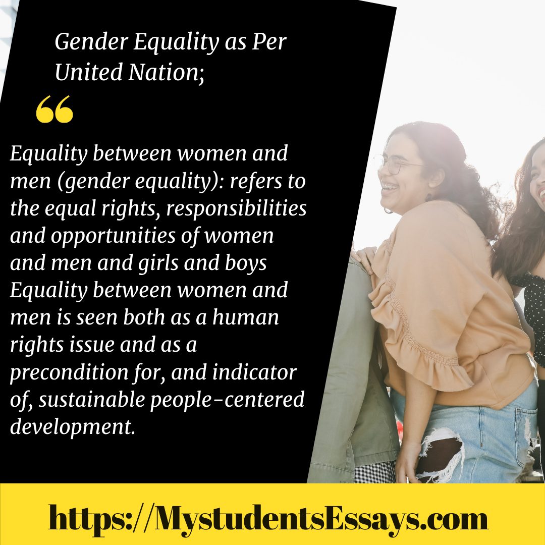An essay on gender equality