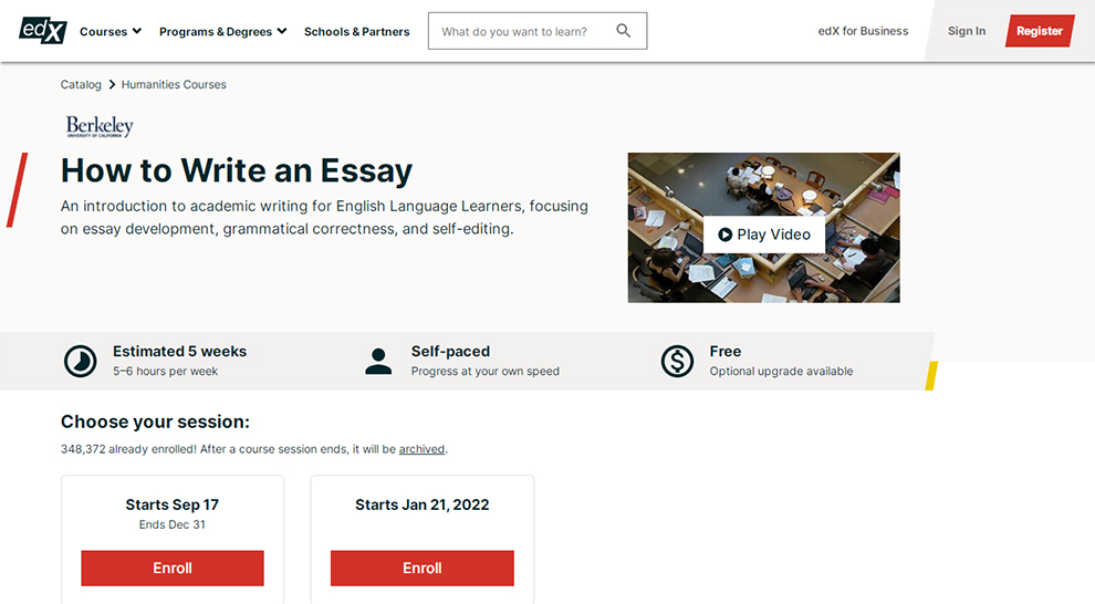 Edx how to write an essay