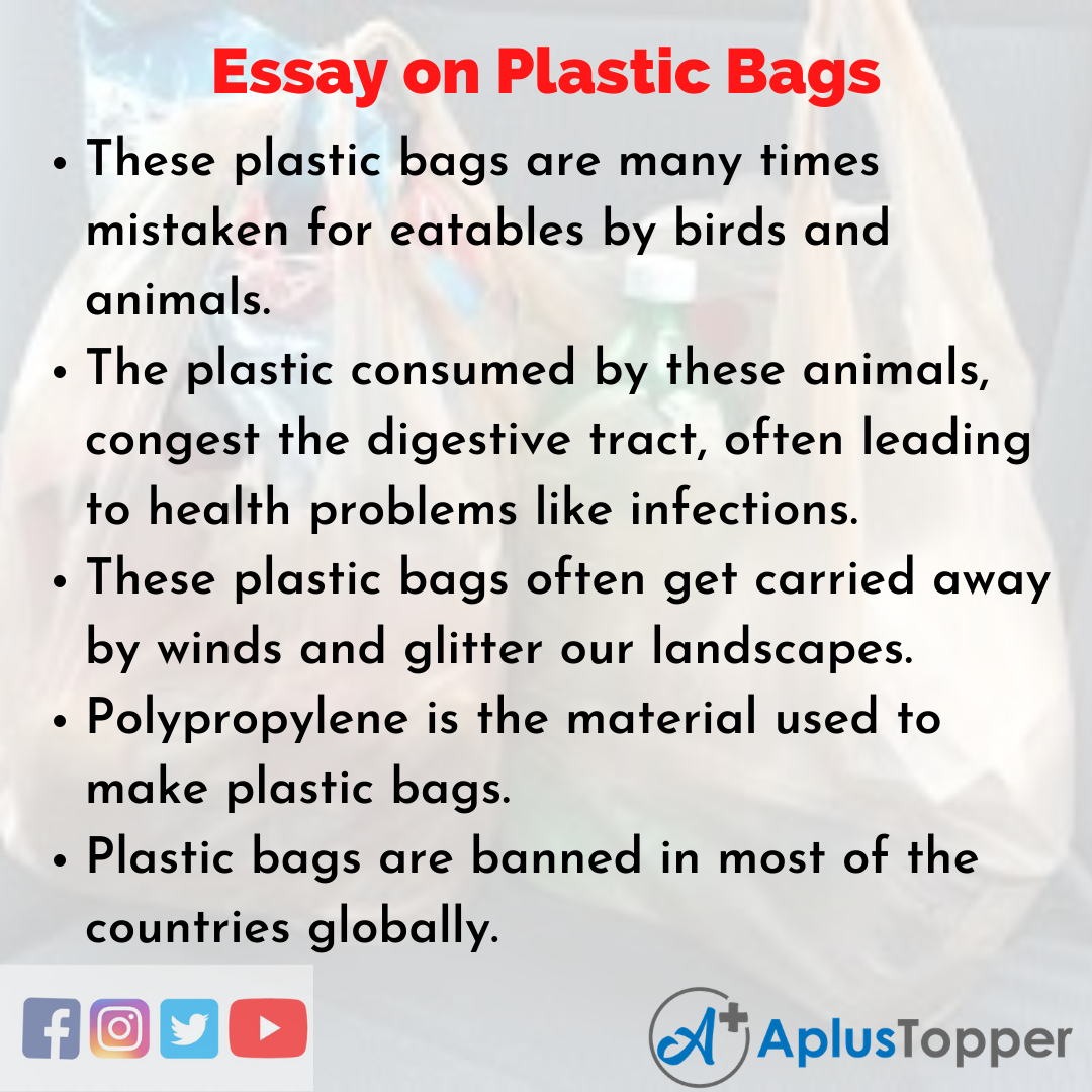 An essay on plastic