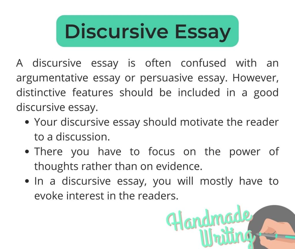An example of a discursive essay