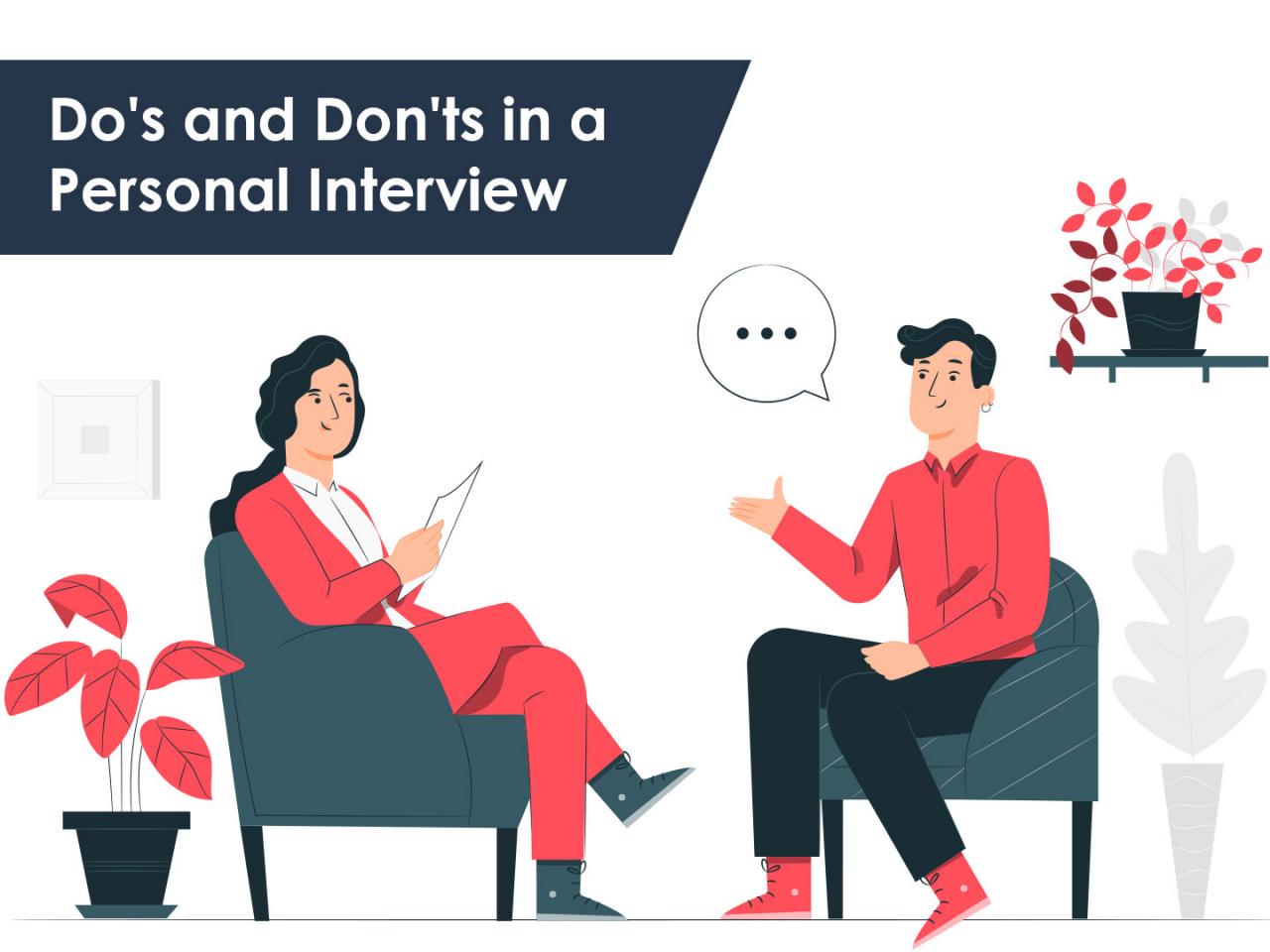 Dos and donts for an interview