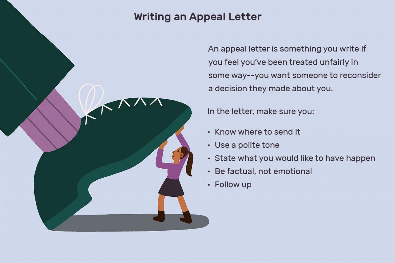 How do u write an appeal letter