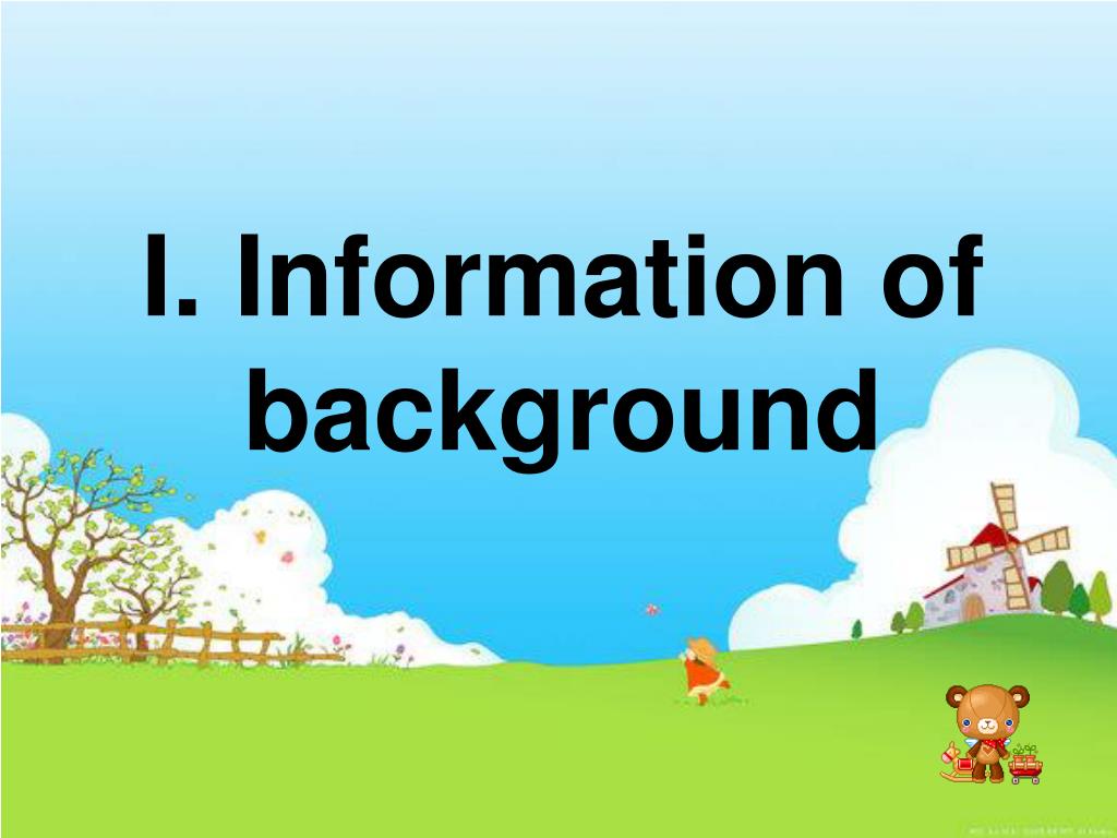 Background information is important in an essay to
