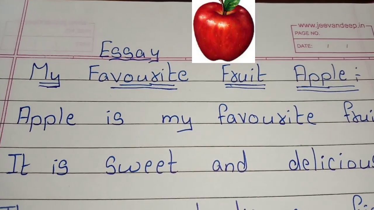 An apple essay