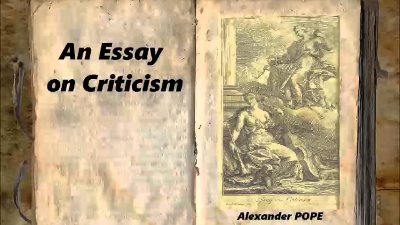 An essay on criticism paraphrase