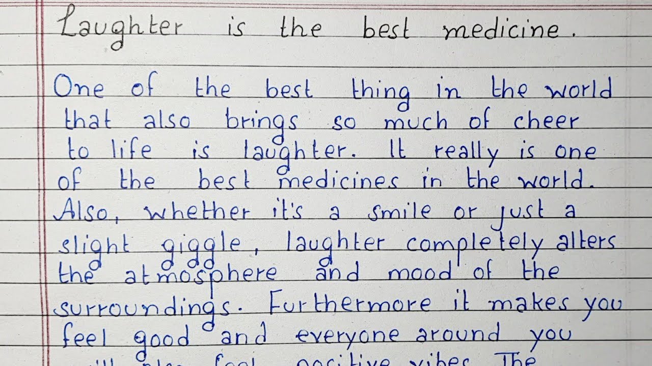 An essay on laughter is the best medicine