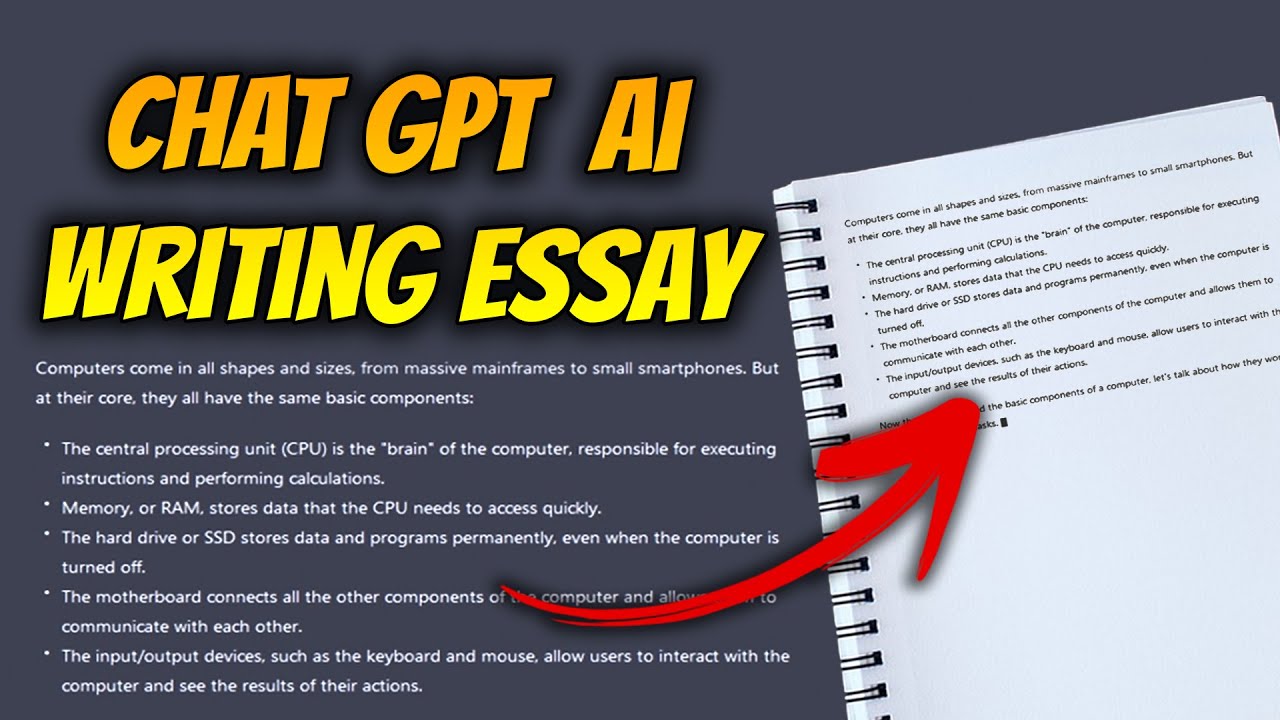 How to ask chat gpt to write an essay