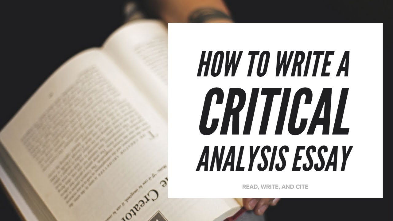 How to write a critical essay on an article