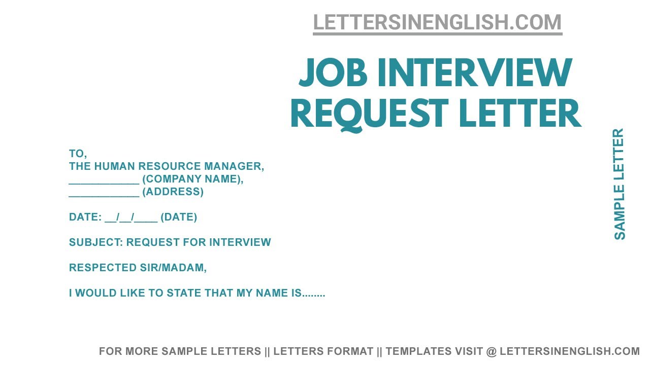 How to write a letter asking for an informational interview