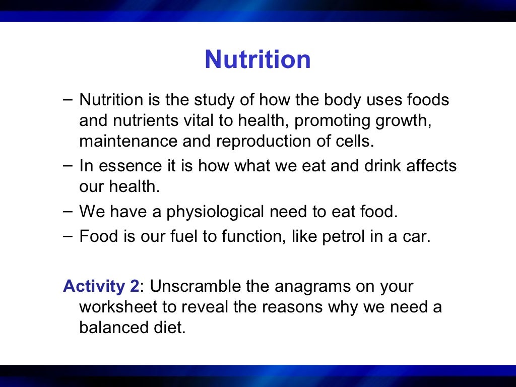 An introduction to nutrition book