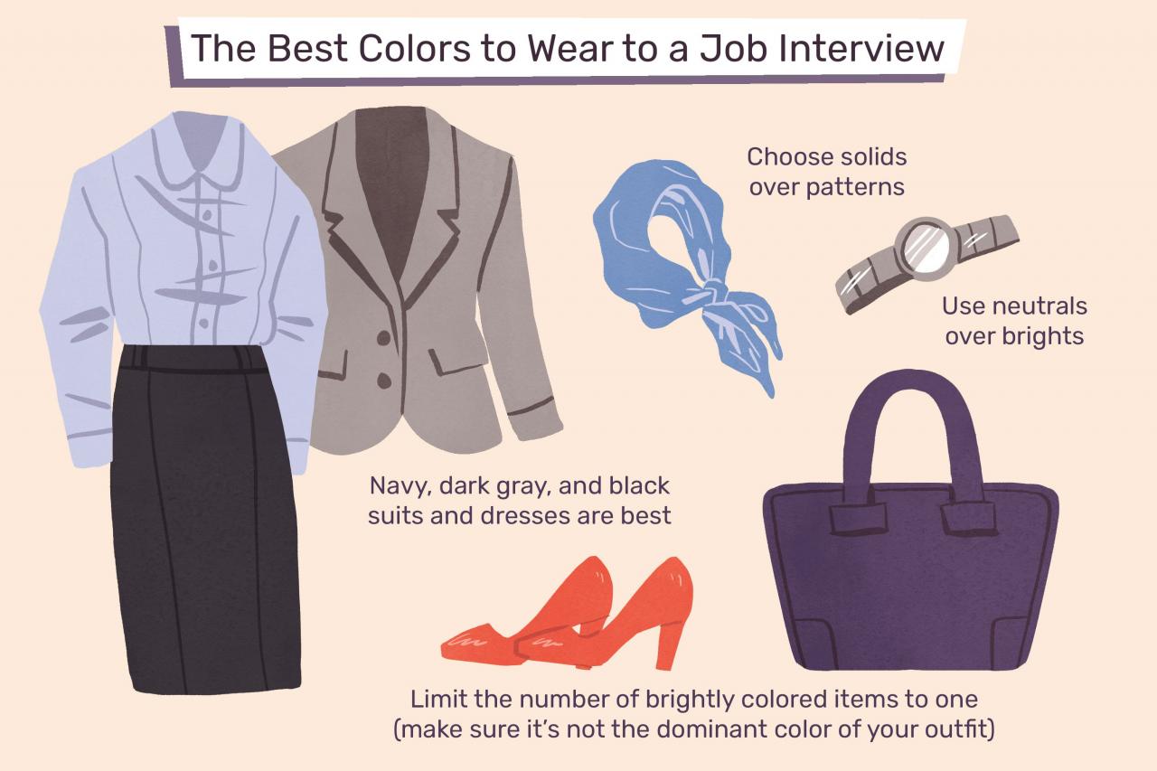 Good colors to wear for an interview